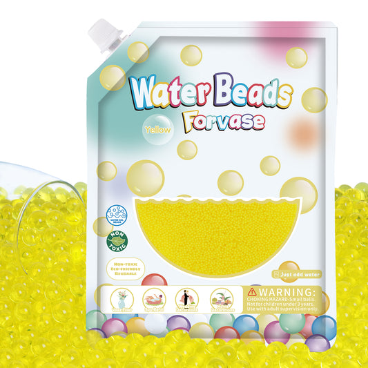 300,000 Pcs Yellow Water Beads,Non Toxic Water Beads for Vase Filler,Plant,Floating Candles,Wedding and Home Decoration