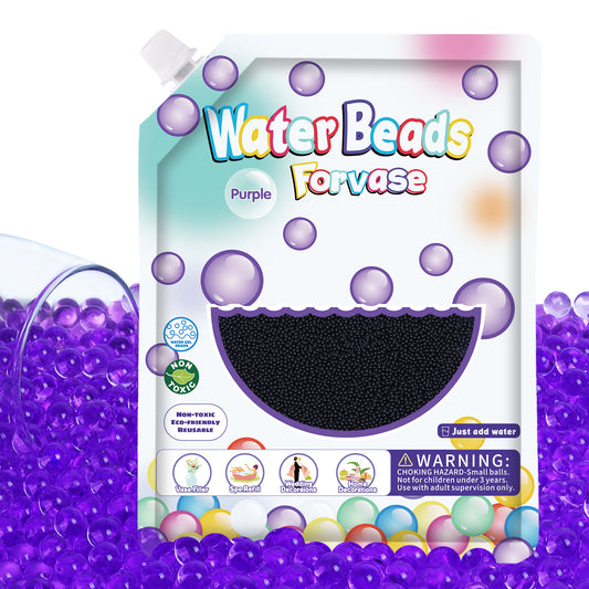 300,000 Pcs Purple Water Beads,Non Toxic Water Beads for Vase Filler,Plant,Floating Candles,Wedding and Home Decoration