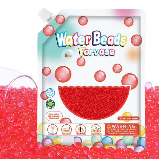 300,000 Pcs Red Water Beads,Non Toxic Water Beads for Vase Filler,Plant,Floating Candles,Wedding and Home Decoration