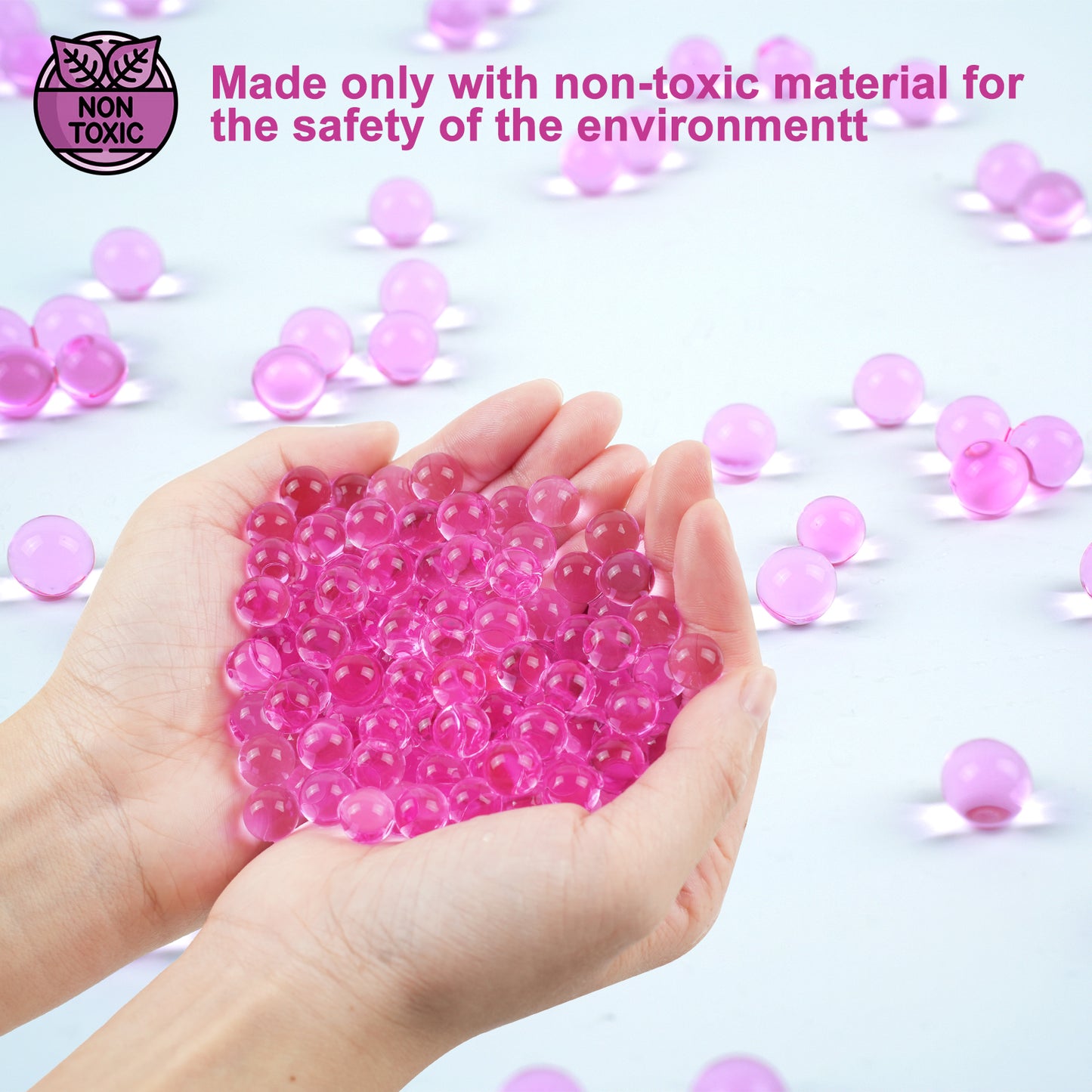 300,000 Pcs Pink Water Beads,Non Toxic Water Beads for Vase Filler,Plant,Floating Candles,Wedding and Home Decoration