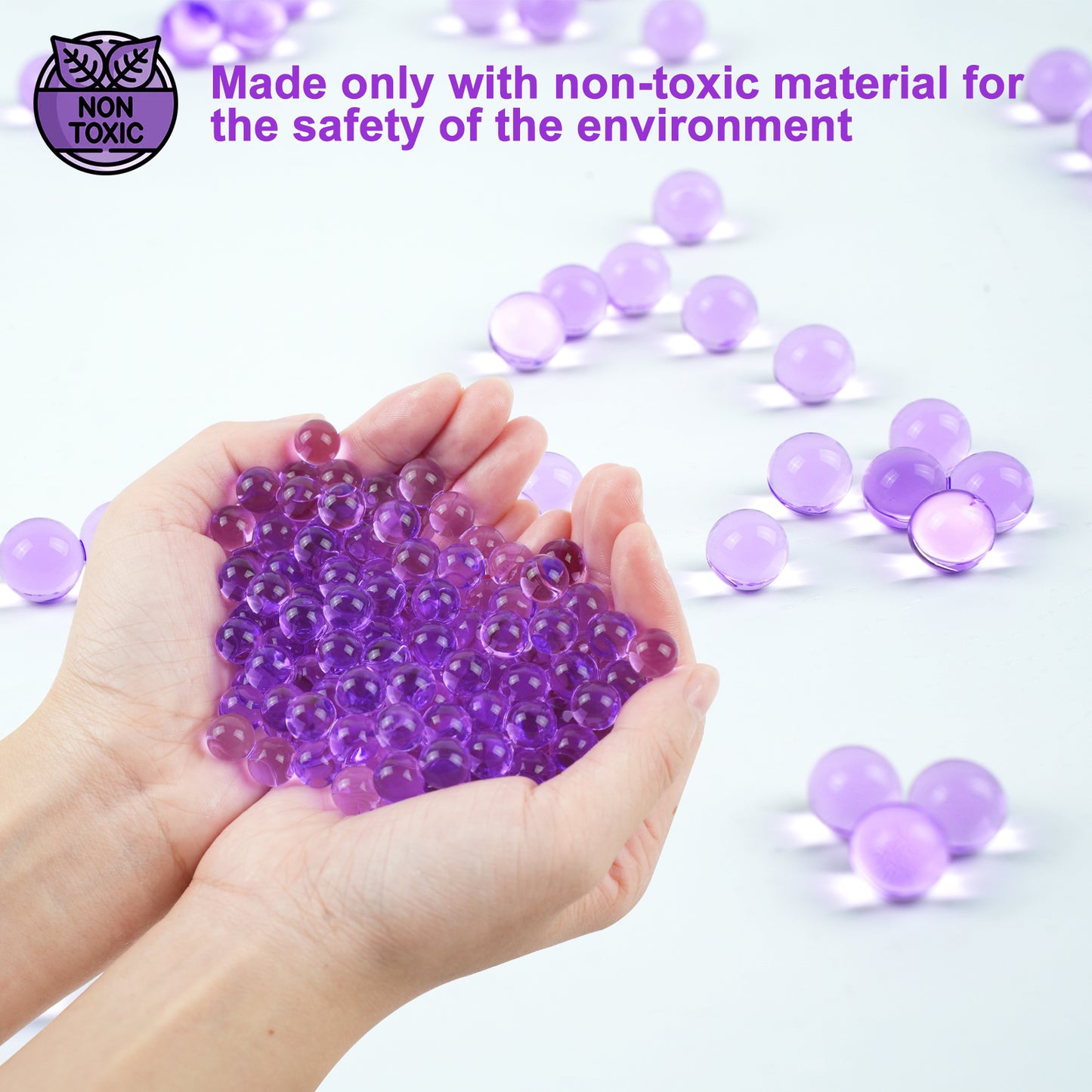 300,000 Pcs Purple Water Beads,Non Toxic Water Beads for Vase Filler,Plant,Floating Candles,Wedding and Home Decoration