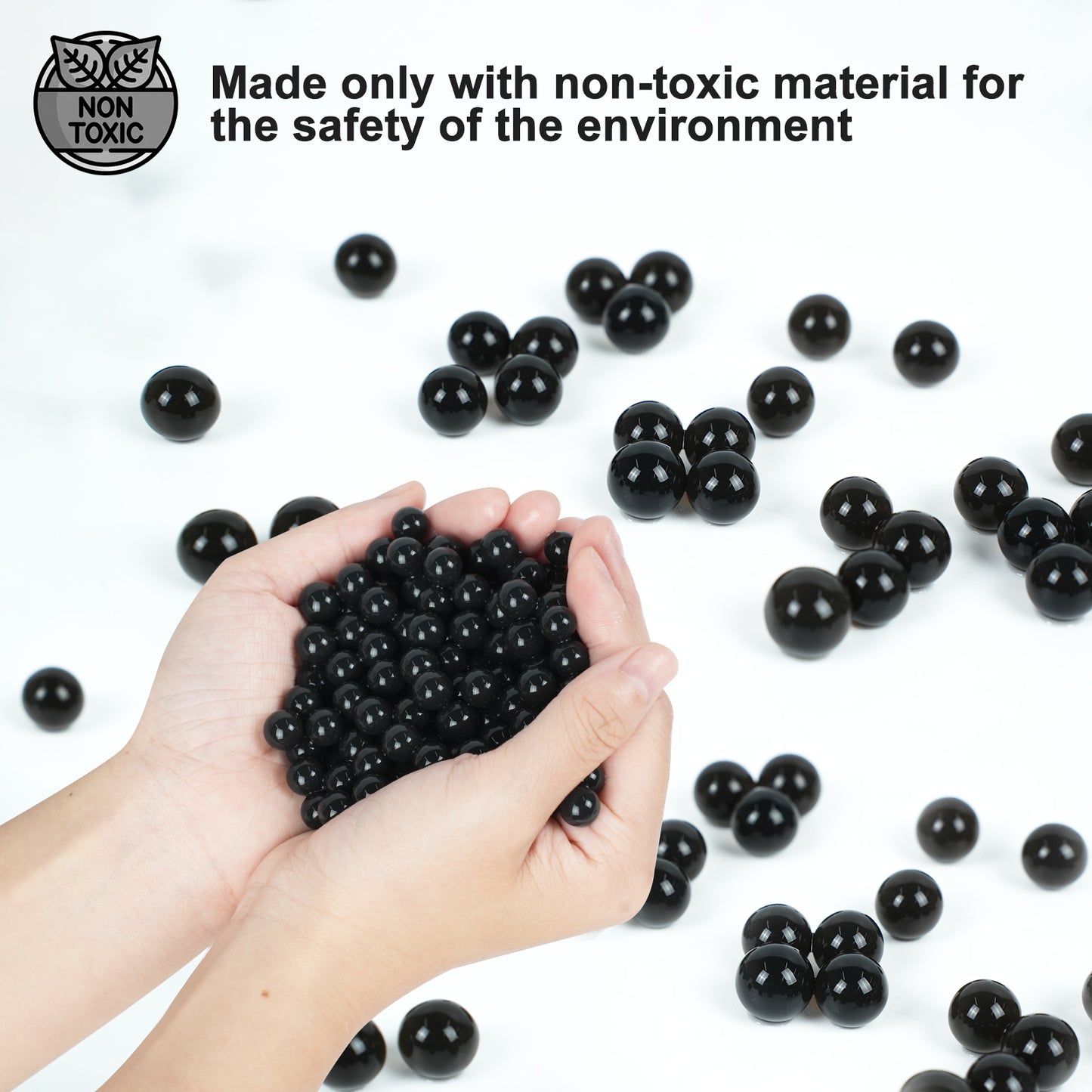 300,000 Pcs Black Water Beads,Non Toxic Water Beads for Vase Filler,Plant,Floating Candles,Wedding and Home Decoration