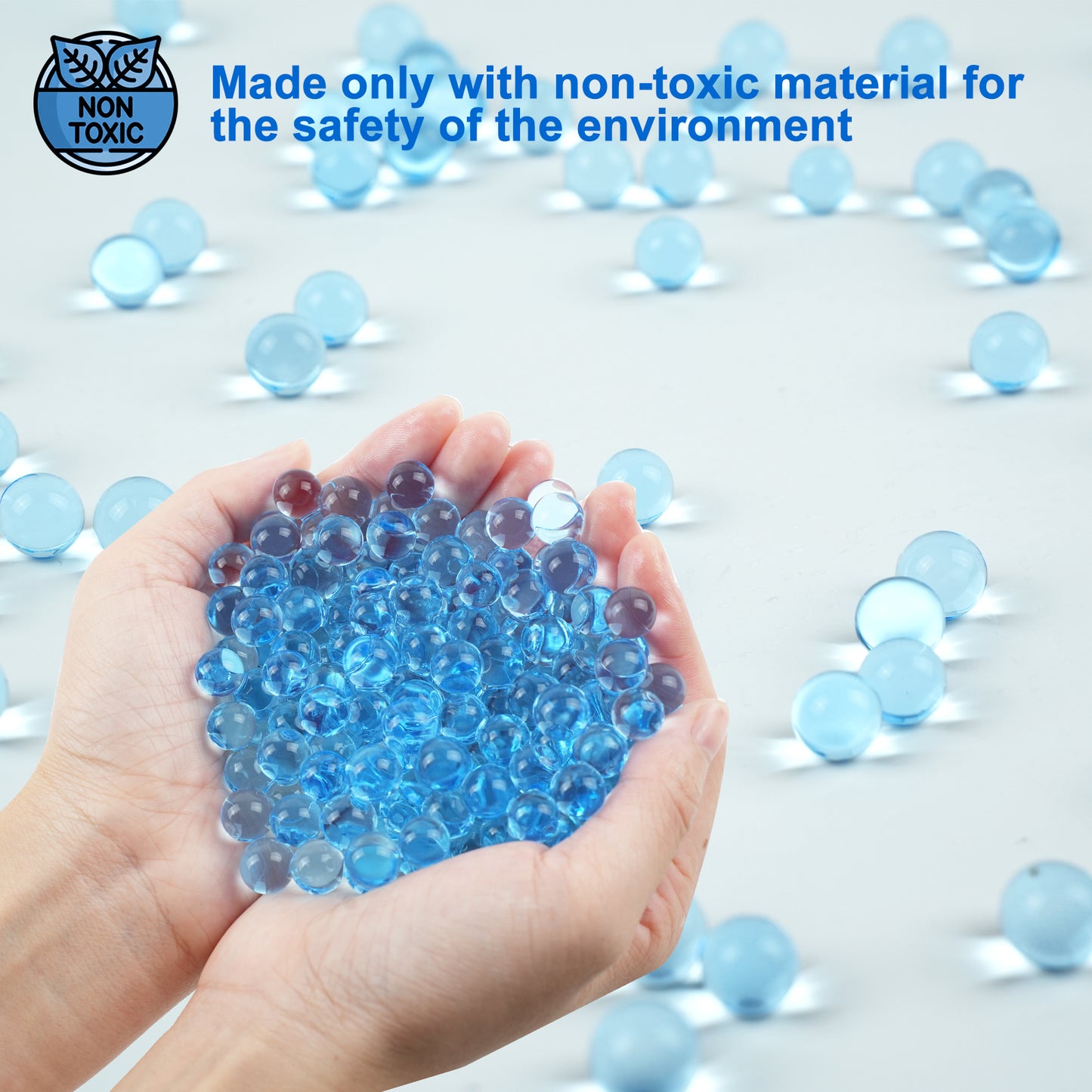 300,000 Pcs Blue Water Beads,Non Toxic Water Beads for Vase Filler,Plant,Floating Candles,Wedding and Home Decoration