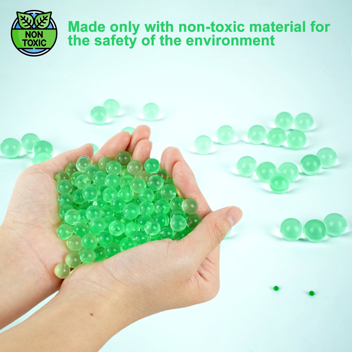 300,000 Pcs Green Water Beads,Non Toxic Water Beads for Vase Filler,Plant,Floating Candles,Wedding and Home Decoration