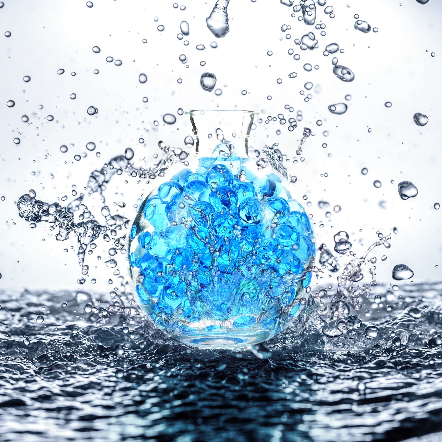 300,000 Pcs Blue Water Beads,Non Toxic Water Beads for Vase Filler,Plant,Floating Candles,Wedding and Home Decoration