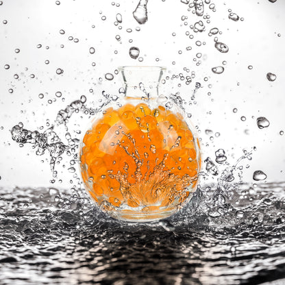 300,000 Pcs Orange Water Beads,Non Toxic Water Beads for Vase Filler,Plant,Floating Candles,Wedding and Home Decoration