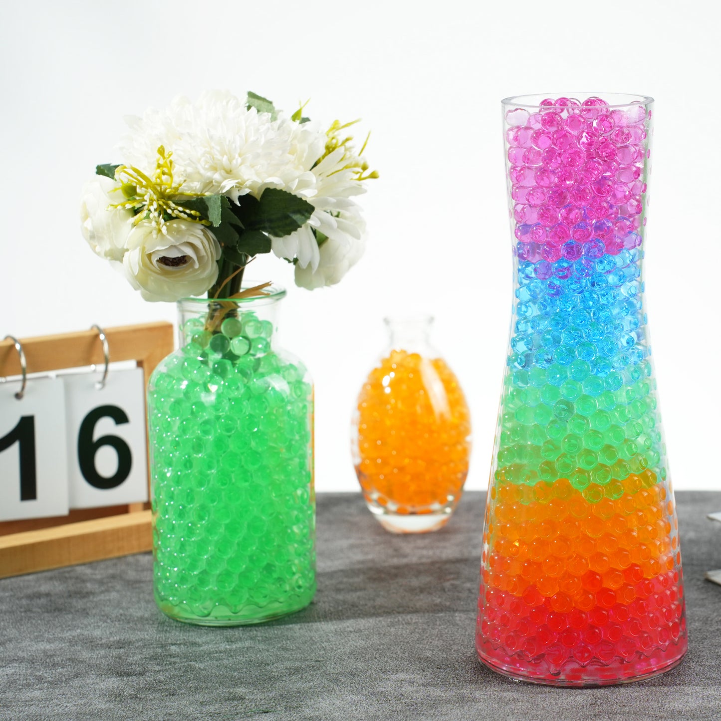 300,000 Pcs Green Water Beads,Non Toxic Water Beads for Vase Filler,Plant,Floating Candles,Wedding and Home Decoration