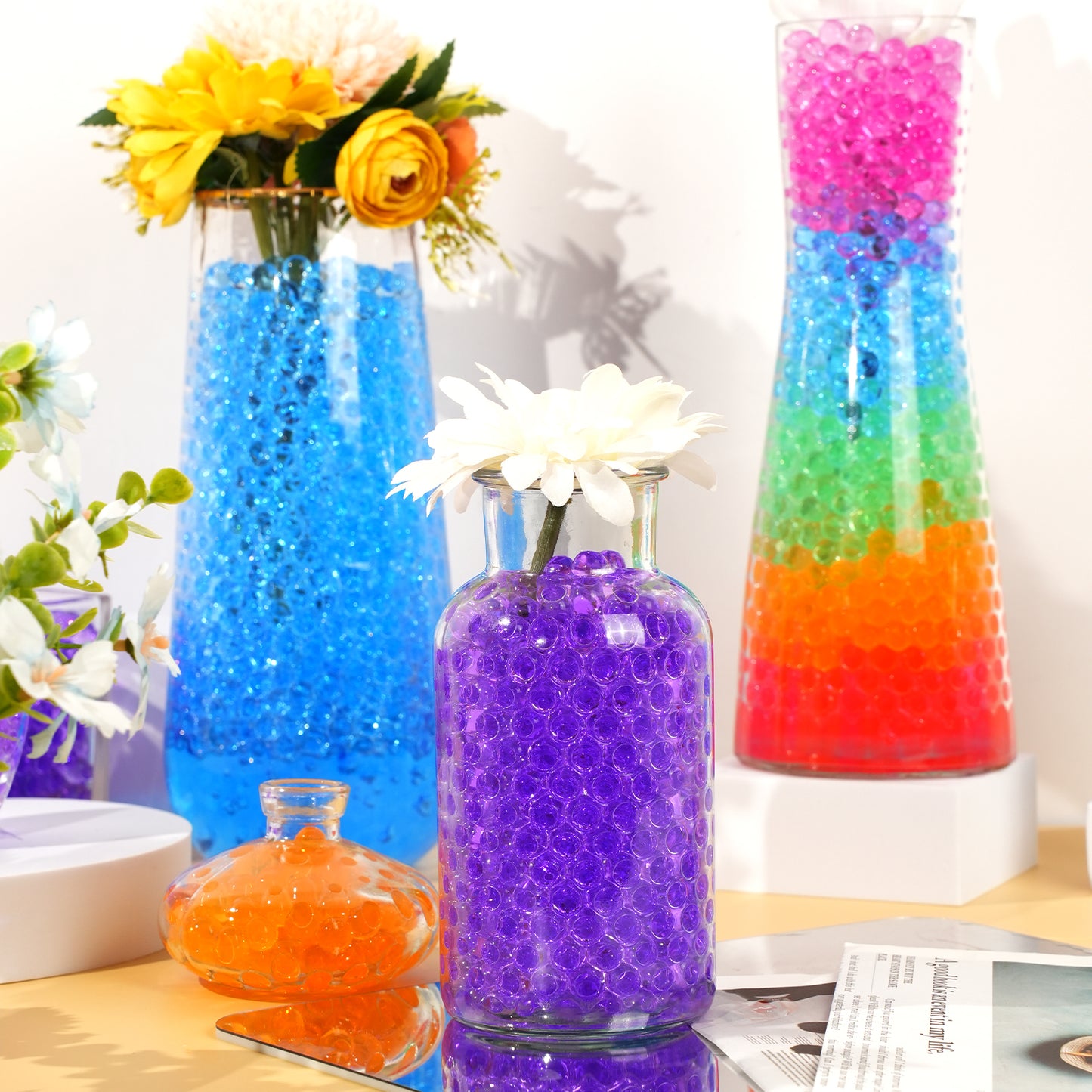 300,000 Pcs Purple Water Beads,Non Toxic Water Beads for Vase Filler,Plant,Floating Candles,Wedding and Home Decoration
