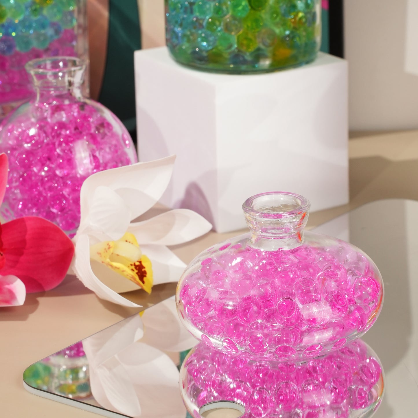 300,000 Pcs Pink Water Beads,Non Toxic Water Beads for Vase Filler,Plant,Floating Candles,Wedding and Home Decoration