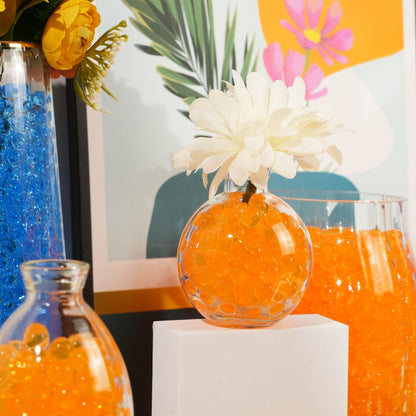300,000 Pcs Orange Water Beads,Non Toxic Water Beads for Vase Filler,Plant,Floating Candles,Wedding and Home Decoration