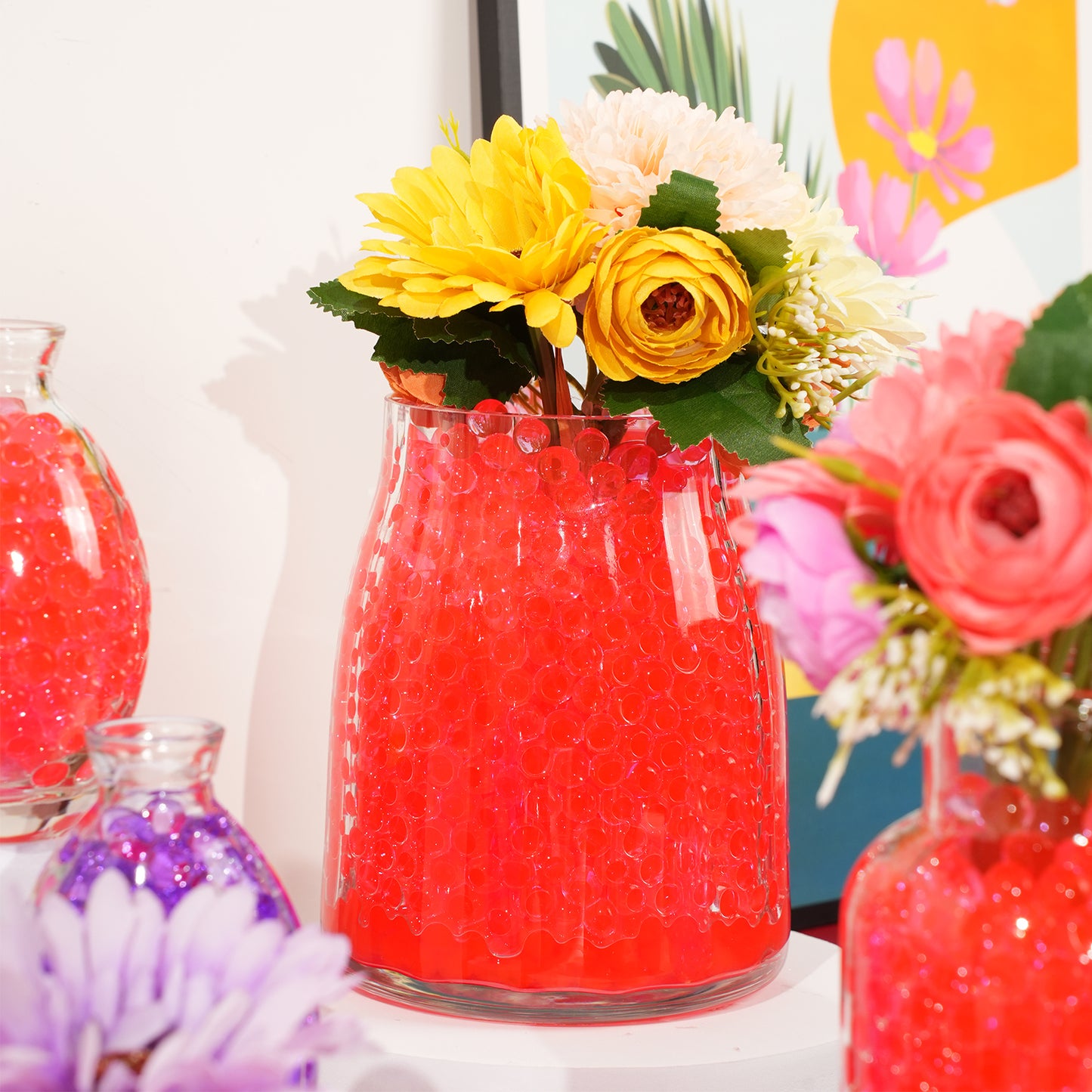 300,000 Pcs Red Water Beads,Non Toxic Water Beads for Vase Filler,Plant,Floating Candles,Wedding and Home Decoration