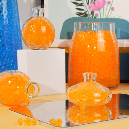 300,000 Pcs Orange Water Beads,Non Toxic Water Beads for Vase Filler,Plant,Floating Candles,Wedding and Home Decoration